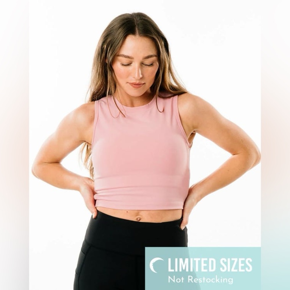 Zyia Active High-Neck Stronger Tank in Pink